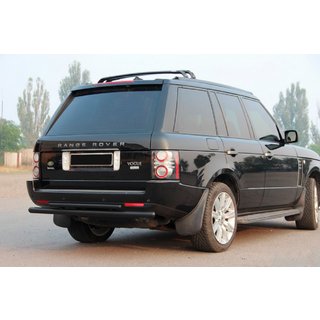 Tylny Podwójny Pałąk AK002 Czarny (Stal Nierdzewna) Range Rover III L322 2002-2012 zdjęcia 3