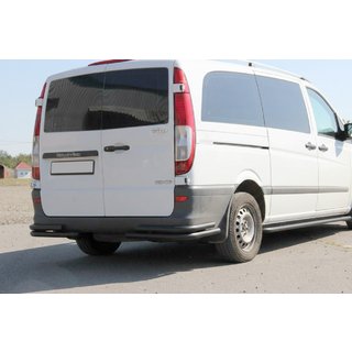 Tylne narożne rury AK003-Double Black (2 szt., stal nierdzewna) Mercedes Viano 2004-2014 zdjęcia 1
