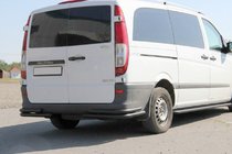 Mercedes Vito W639 2004-2014 Tylne narożniki AK003-Double Black (2 szt, stal nierdzewna) zdjęcia 1