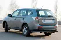 Mitsubishi Outlander 2012-2021 Tylna Belka AK004 Czarna (Stal Nierdzewna) zdjęcia 1