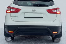 Nissan Qashqai 2014-2021 Tylna Belka AK007-1 Czarna (Stal Nierdzewna) zdjęcia 2