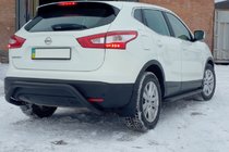 Nissan Qashqai 2014-2021 Tylna Belka AK007-1 Czarna (Stal Nierdzewna) zdjęcia 1