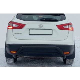 Tylna Belka AK007-1 Czarna (Stal Nierdzewna) Nissan Qashqai 2014-2021 zdjęcia 2