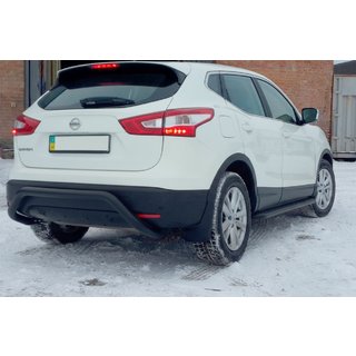 Tylna Belka AK007-1 Czarna (Stal Nierdzewna) Nissan Qashqai 2014-2021 zdjęcia 1