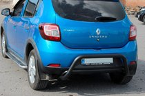 Renault Sandero 2013-2022 Pałąk Tylny AK007 Czarny (Stal Nierdzewna) zdjęcia 6