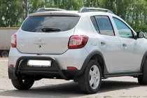 Dacia Sandero 2013-2020 Pałąk Tylny AK007 Czarny (Stal Nierdzewna) zdjęcia 1