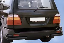 Toyota Land Cruiser 100 1998-2007 Tylne narożne rury AK003-Double Black (2 szt., stal nierdzewna) zdjęcia 3