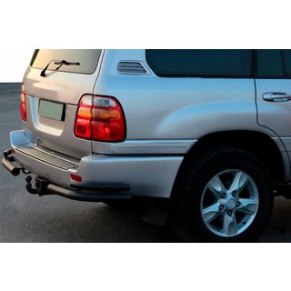 Tylne narożne rury AK003-Double Black (2 szt., stal nierdzewna) Toyota Land Cruiser 100 1998-2007 zdjęcia 1
