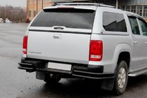 Volkswagen Amarok 2010-2022 Tylne narożne rury AK003-Double Black (2 szt., stal nierdzewna) zdjęcia 1