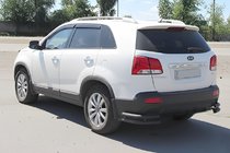 Kia Sorento II XM 2009-2014 Tylne Podwójne Narożniki AK003-Podwójny Black (Stal Nierdzewna) zdjęcia 4