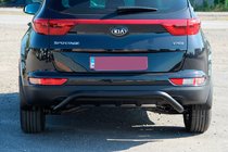 Kia Sportage 2015-2021 Tylny Ochraniacz AK007 Czarny (Stal Nierdzewna) zdjęcia 2