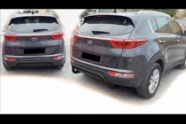 Kia Sportage 2015-2021 Tylny Ochraniacz AK007 Czarny (Stal Nierdzewna) zdjęcia 4
