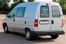 Fiat Scudo 1996-2007 Tylne podwójne narożniki AK003 Double Black (nierdzewne) zdjęcia 4
