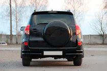Toyota Rav 4 2006-2013 Tylne narożniki AK003-double Czarny (2 szt., stal nierdzewna) zdjęcia 1