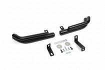 Hyundai Santa Fe 2 2006-2012 Tylne podwójne narożne rury AK003 Double Black (stal nierdzewna) zdjęcia 2