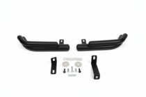 Hyundai Santa Fe 2 2006-2012 Tylne podwójne narożne rury AK003 Double Black (stal nierdzewna) zdjęcia 3