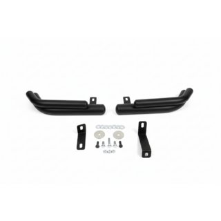 Tylne podwójne narożne rury AK003 Double Black (stal nierdzewna) Hyundai Santa Fe 2 2006-2012 zdjęcia 3