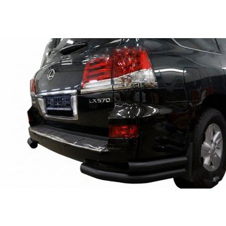 Tylne Podwójne Narożniki Black (Stal Nierdzewna) Lexus LX570/450d 2008-2022