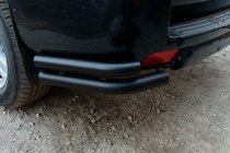 Toyota Land Cruiser Prado 150 2009-2023 Tylne Narożniki AK003-Podwójne Black (Stal Nierdzewna) zdjęcia 3