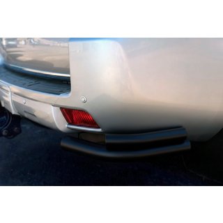 Tylne Narożniki AK003-Podwójne Black (Stal Nierdzewna) Toyota Land Cruiser Prado 150 2009-2023 zdjęcia 1