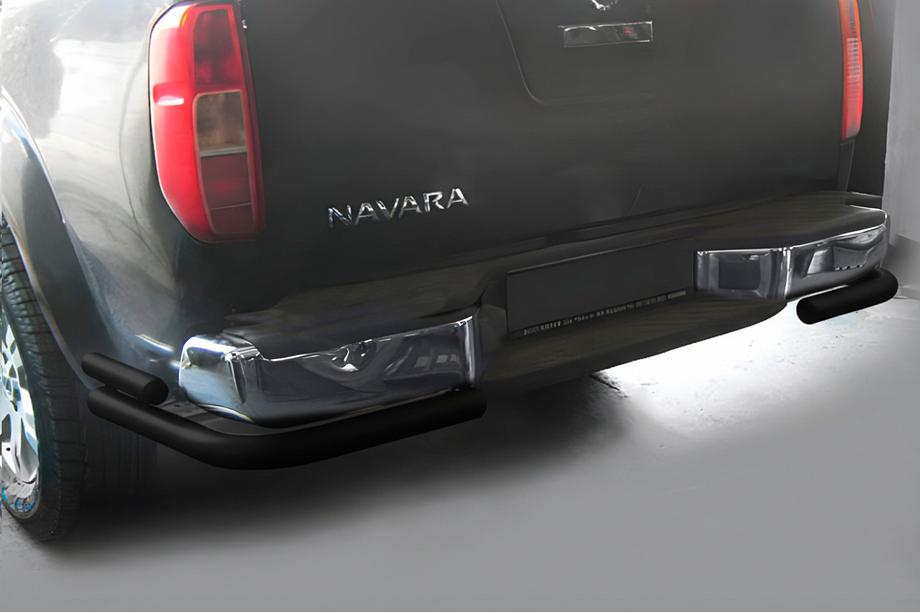 Nissan Navara 2006-2015 Tylny Ochraniacz AK003-Podwójny Czarny (Stal Nierdzewna) Zdjęcia 2