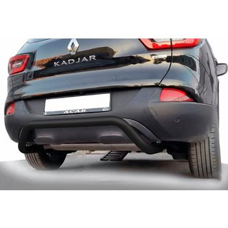 Tylny Ochraniacz AK007 Czarny (Stal Nierdzewna) Renault Kadjar 2015-2022 zdjęcia 1