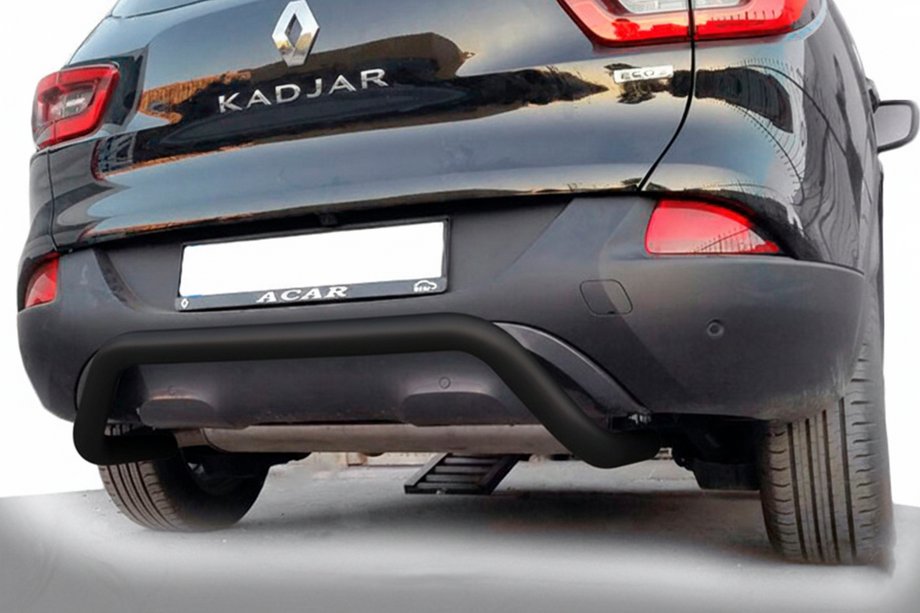 Renault Kadjar 2015-2022 Tylny Ochraniacz AK007 Czarny (Stal Nierdzewna) Image