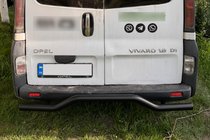 Renault Trafic 2001–2015 Tylny Ochraniacz AK006 Czarny (Stal Nierdzewna) zdjęcia 4