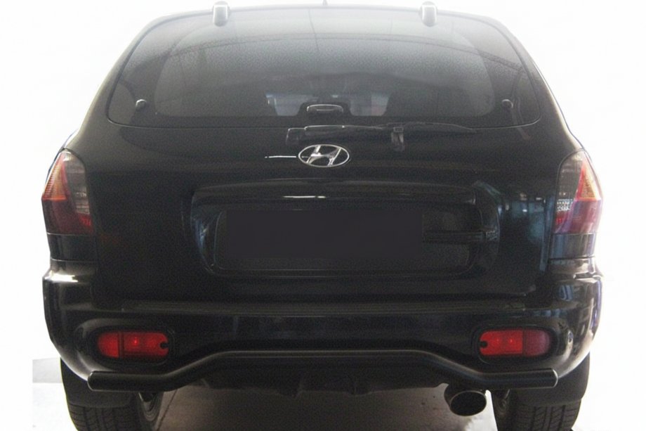 Hyundai Santa Fe 1 2000-2006 Pałąk Tylny AK004 Czarny (Stal Nierdzewna) Zdjęcia 1