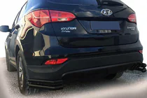 Hyundai Santa Fe 3 2012-2018 Tylne Narożniki AK-003 Podwójne Black (Stal Nierdzewna) zdjęcia 1