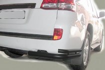 Toyota Land Cruiser 200 2007-2021 Tylne narożne rury AK003-Double Black (2 szt., stal nierdzewna) zdjęcia 1
