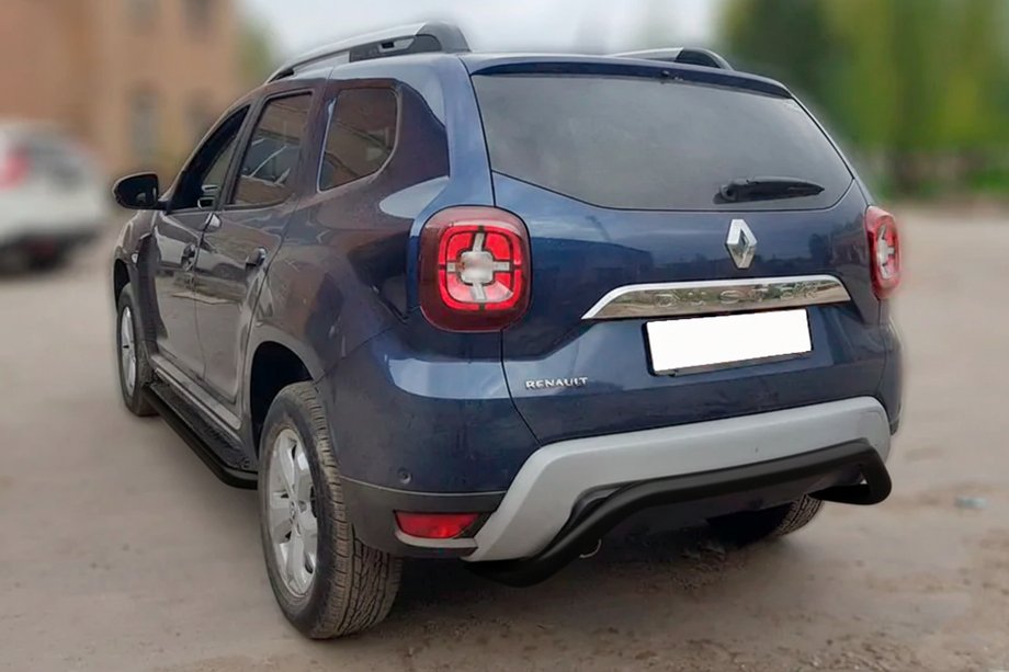 Dacia Duster 2018-2024 Tylny Pałąk AK007 Czarny (Stal Nierdzewna) Image