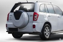 Chery Tiggo 3 2005- Tylne podwójne narożniki AK003-double Czarny (2 szt., stal nierdzewna) zdjęcia 1