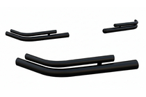 Ford Kuga 2008-2013 Tylne podwójne narożniki AK003-double Czarny (2 szt., stal nierdzewna) zdjęcia 2