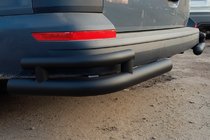 Volkswagen T6 2015-2024 Tylne narożne rury AK003-Double Black (2 szt., stal nierdzewna) zdjęcia 2