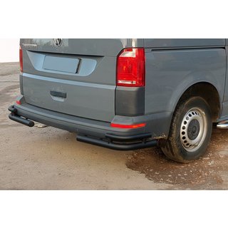 Tylne narożne rury AK003-Double Black (2 szt., stal nierdzewna) zdjęcia 1