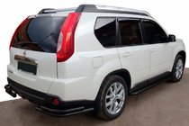 Nissan X-trail T31 2007-2014 Tylne narożniki AK003-Double Black (2 szt., stal nierdzewna) zdjęcia 1