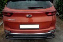 Kia Sportage 2015-2021 Tylny Ochraniacz AK002-2 Czarny (Stal Nierdzewna) zdjęcia 1