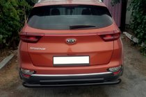 Kia Sportage 2015-2021 Tylny Ochraniacz AK002-2 Czarny (Stal Nierdzewna) zdjęcia 2