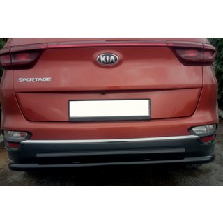 Tylny Ochraniacz AK002-2 Czarny (Stal Nierdzewna) Kia Sportage 2015-2021 zdjęcia 3