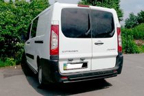 Fiat Scudo 2007-2015 Tylny Podwójny Pałąk AK002 Czarny (Stal Nierdzewna) zdjęcia 1