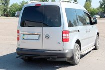Volkswagen Caddy 2010-2015 Tylna Belka AK003-2 Czarna (2 szt., Stal Nierdzewna) zdjęcia 4