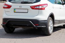 Nissan Qashqai 2014-2021 Tylna Belka AK007-Plus Czarna (Stal Nierdzewna) zdjęcia 2
