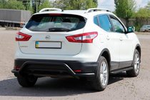 Nissan Qashqai 2014-2021 Tylna Belka AK007-Plus Czarna (Stal Nierdzewna) zdjęcia 3