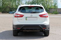 Nissan Qashqai 2014-2021 Tylna Belka AK007-Plus Czarna (Stal Nierdzewna) zdjęcia 4