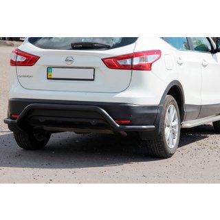 Tylna Belka AK007-Plus Czarna (Stal Nierdzewna) Nissan Qashqai 2014-2021 zdjęcia 2
