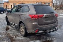 Mitsubishi Outlander 2012-2021 Pałąk Tylny AK004-2 Czarny (Stal Nierdzewna) zdjęcia 1