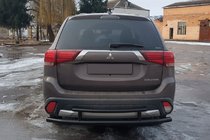 Mitsubishi Outlander 2012-2021 Pałąk Tylny AK004-2 Czarny (Stal Nierdzewna) zdjęcia 2