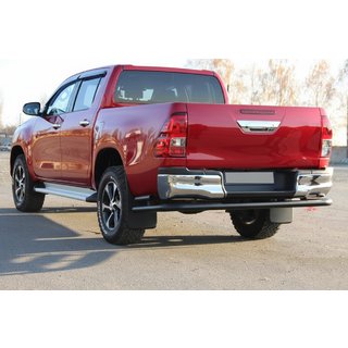 Tylna Belka AK005-2 Czarna (Stal Nierdzewna) Toyota Hilux 2015- zdjęcia 1