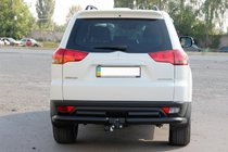 Mitsubishi Pajero Sport 2008-2015 Tylny ochraniacz AK003-Special Black (2 szt., stal nierdzewna) zdjęcia 2